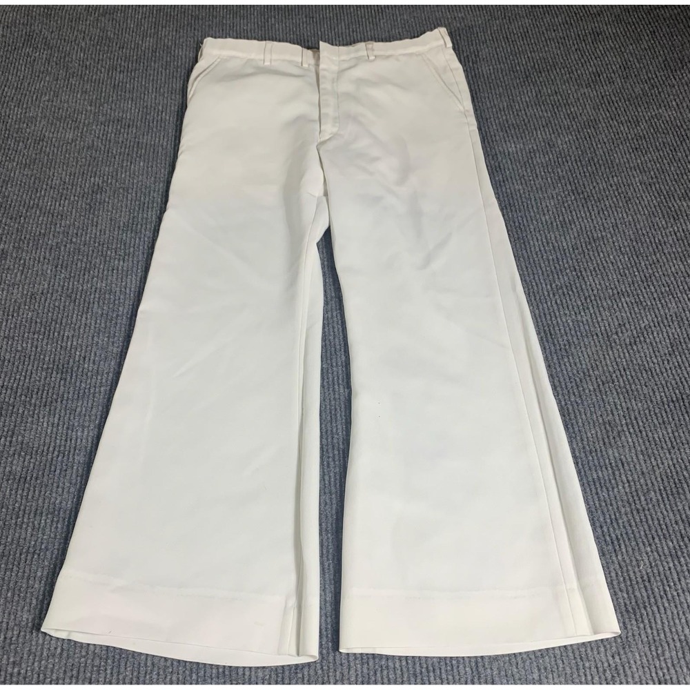 VTG Military Pants Mens 36x30‎ Trouser Utility Green 80s Slacks Retro USA Wide